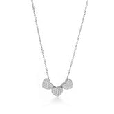 Endless Love Silver Necklace, White Rhodium, Premium Cubic Zirconia  + Give Love Gift